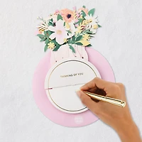 Pink and Gold Flower Bouquet Musical 3D Pop-Up Thinking of You Card with Motion for only USD 14.99 | Hallmark