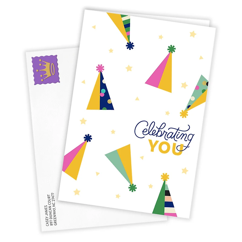 Celebrating You Party Hats Custom Birthday Card for only USD 4.99 | Hallmark