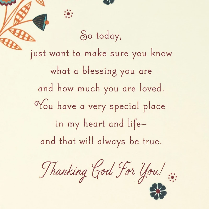 What a Blessing You Are Religious Thanksgiving Card for only USD 4.99 | Hallmark