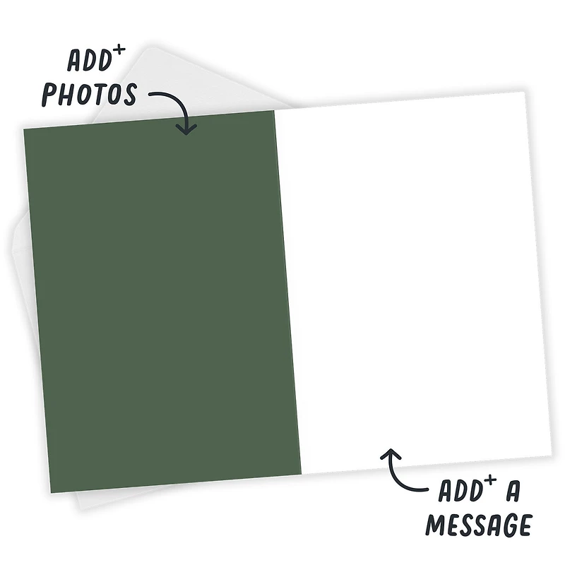 White Frame and Snow Custom Christmas Card for only USD 4.99 | Hallmark