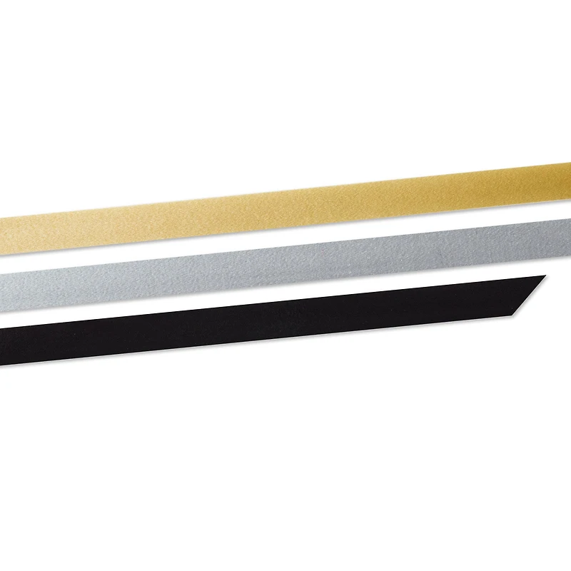 0.2" Gold/Silver/Black Metallic 3-Pack Curling Ribbon, 90' total for only USD 2.99 | Hallmark