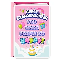 You Make People So Happy Birthday Card for Great-Granddaughter for only USD 2.99 | Hallmark