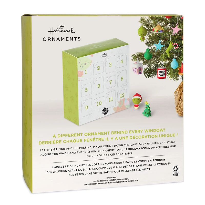 Dr. Seuss's How the Grinch Stole Christmas!™ Hallmark Countdown Calendar Box With 24 Mini Ornaments for only USD 51.99 | Hallmark
