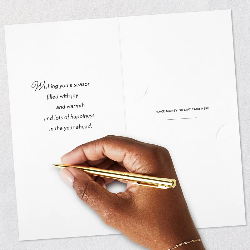 Snowflakes on Gold Money Holder Christmas Cards, Pack of 10 for only USD 8.99 | Hallmark