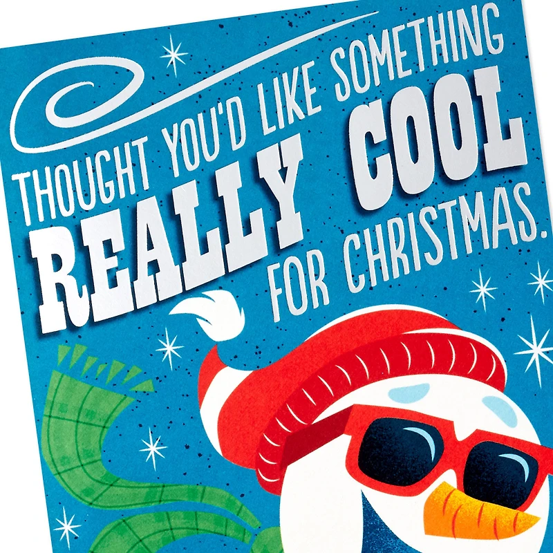 Something Cool Snowman Funny Pop-Up Money Holder Christmas Card for only USD 5.99 | Hallmark