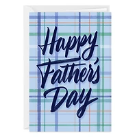 Appreciated and Loved Blue Plaid Custom Father's Day Card for only USD 4.99 | Hallmark