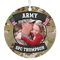 Army Metal Personalized Ornament, Custom Photo and Text for only USD 17.99 | Hallmark