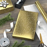 Gold Filigree Metallic Christmas Wrapping Paper Roll, 22.5 sq. ft. for only USD 4.99 | Hallmark