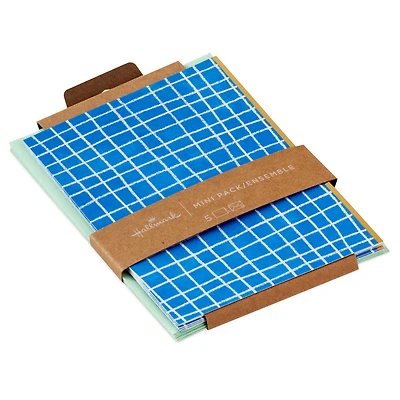 Blue Windowpane Blank Note Cards, Pack of 5 for only USD 5.00 | Hallmark