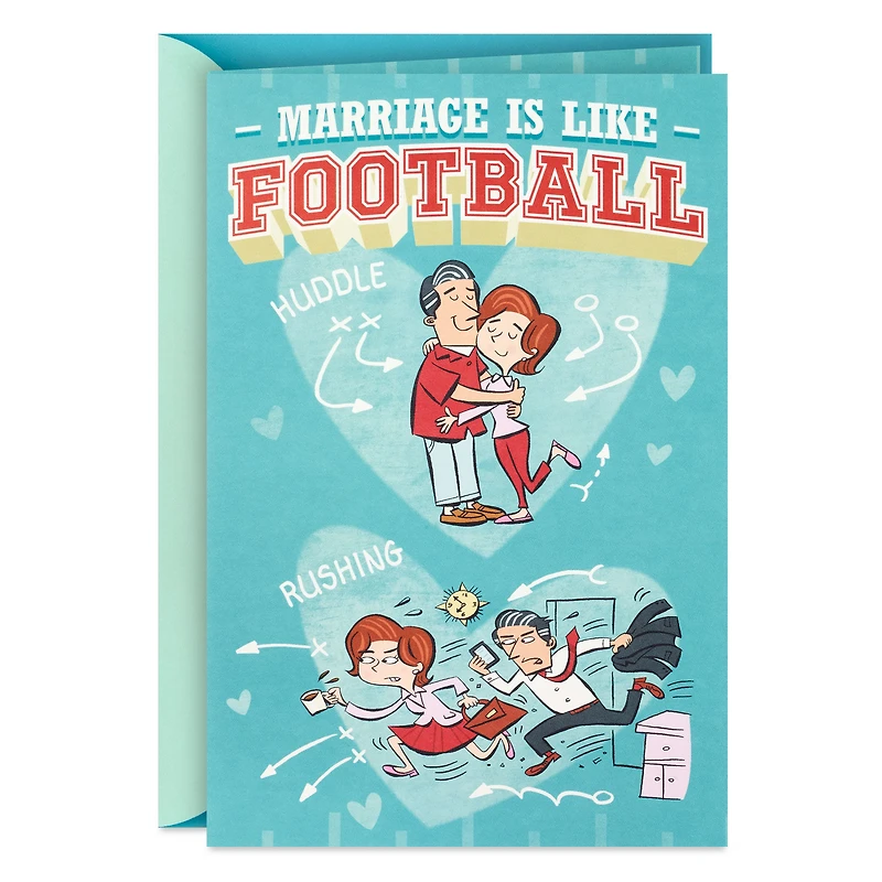 Marriage Is Like Football Funny Anniversary Card for only USD 5.99 | Hallmark