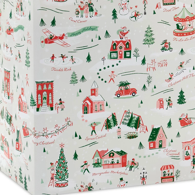 20" Festive Holiday Toile Jumbo Christmas Gift Bag for only USD 5.99 | Hallmark