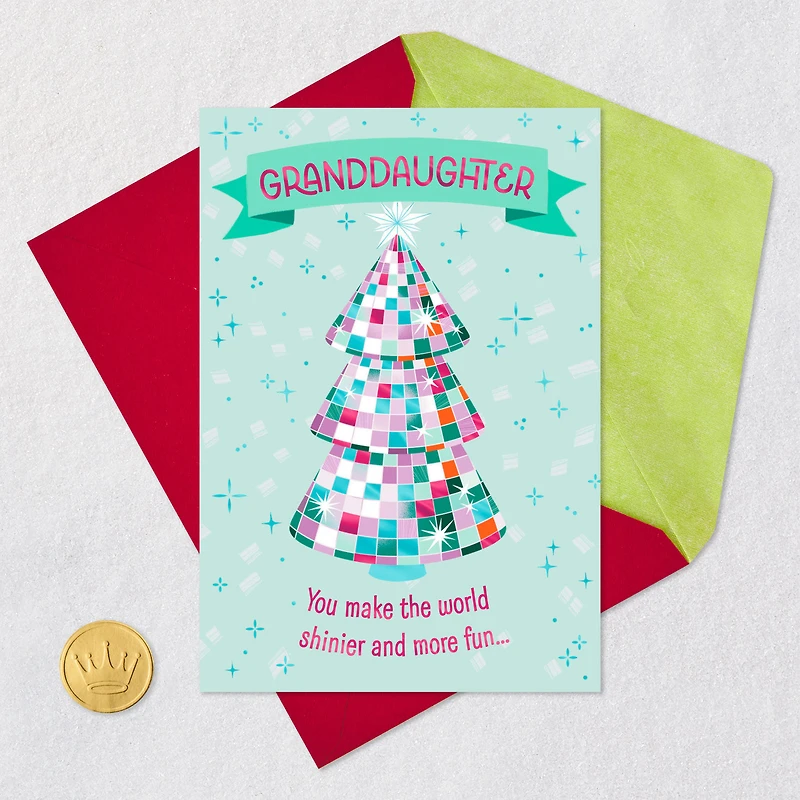 You Make the World Shinier and More Fun Christmas Card for Granddaughter for only USD 2.99 | Hallmark
