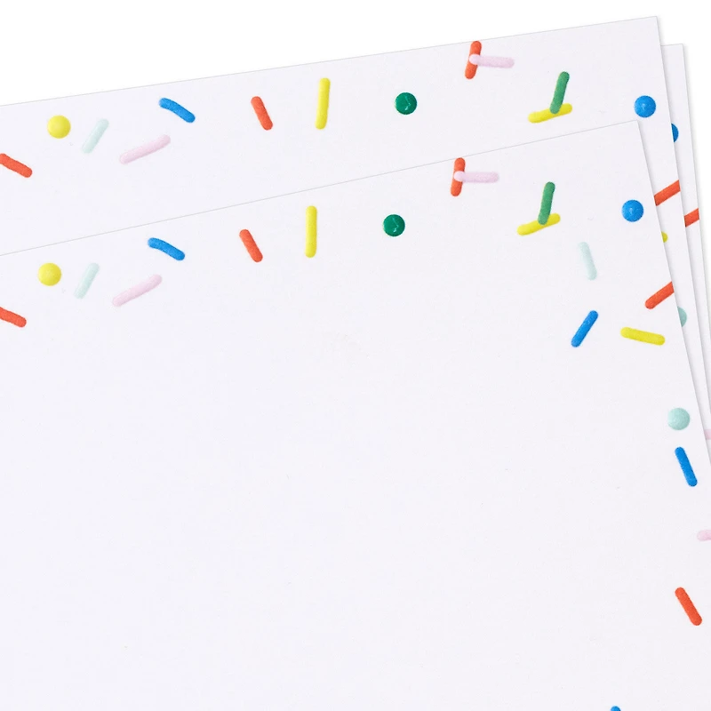 Confetti Sprinkles Border Flat Blank Notes, Pack of 10 for only USD 5.00 | Hallmark