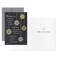 Snowflake Ornaments on Black Boxed Christmas Cards, Pack of 12 for only USD 20.49 | Hallmark