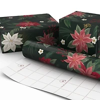 Poinsettias on Black Christmas Wrapping Paper Roll, 35 sq. ft. for only USD 4.99 | Hallmark
