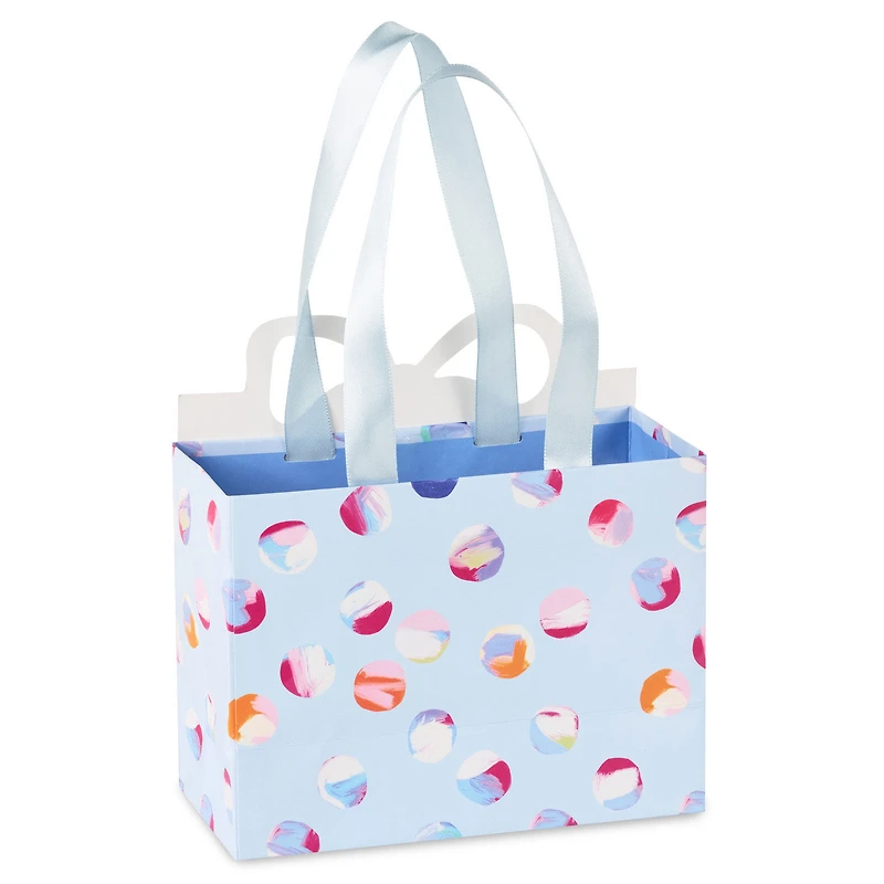 4.8" Lacey Chabert Collection Painted Dots on Periwinkle Small Gift Bag for only USD 4.49 | Hallmark