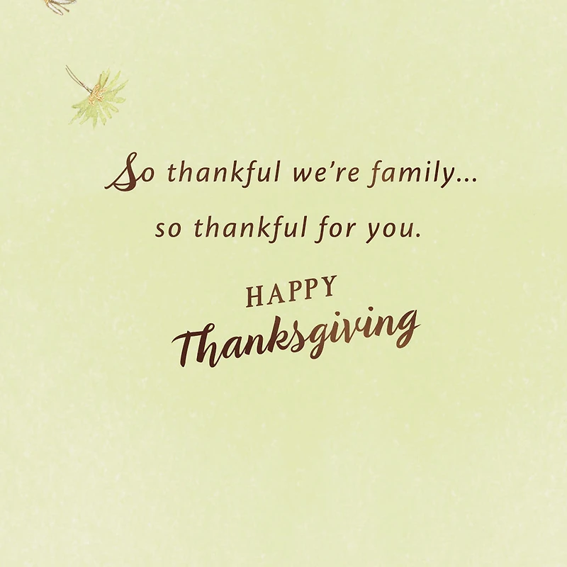 So Thankful We're Family Thanksgiving Card for Daughter and Her Husband for only USD 4.59 | Hallmark