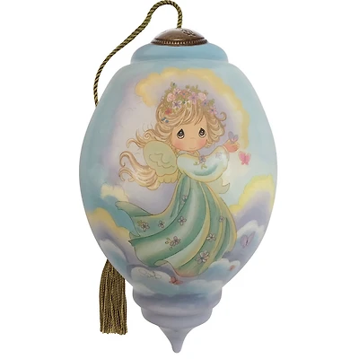 Ne'Qwa Art Precious Moments Peace on Earth Angel Glass Christmas Ornament for only USD 55.00 | Hallmark