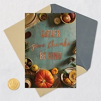 Gather, Give Thanks, Be Kind Thanksgiving Card for only USD 2.99 | Hallmark