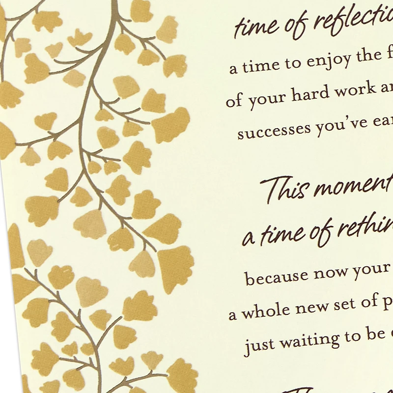 A Time of Reflection and Celebration Retirement Card for only USD 4.99 | Hallmark
