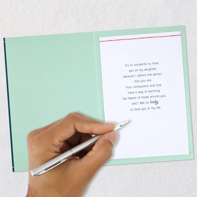 So Lucky to Have You in My Life Christmas Card for Daughter for only USD 5.99 | Hallmark