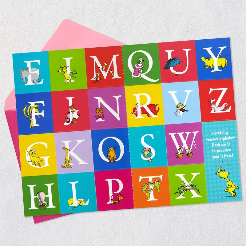 Dr. Seuss™ No One You-er Than You Birthday Card for Granddaughter With Alphabet Flash Cards for only USD 4.99 | Hallmark