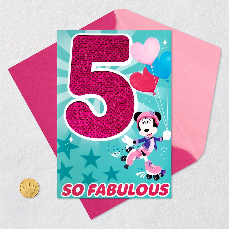 Disney Minnie Mouse 5th Birthday Card for Her for only USD 6.59 | Hallmark