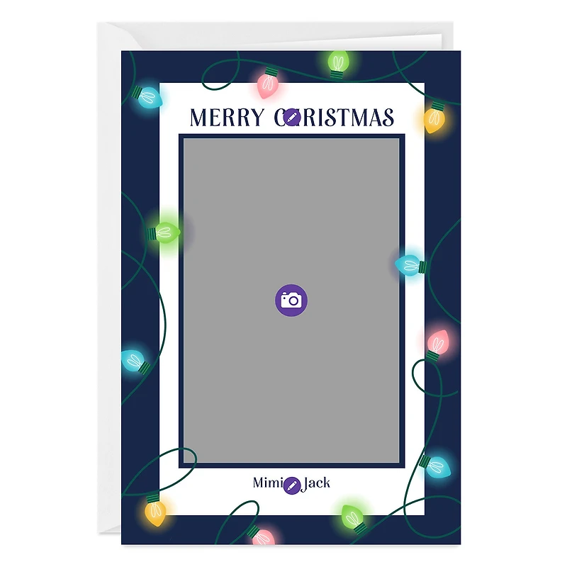 String Lights Frame Custom Christmas Card for only USD 4.99 | Hallmark
