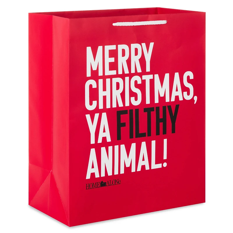 13" Home Alone Funny Quote Large Christmas Gift Bag for only USD 4.49 | Hallmark