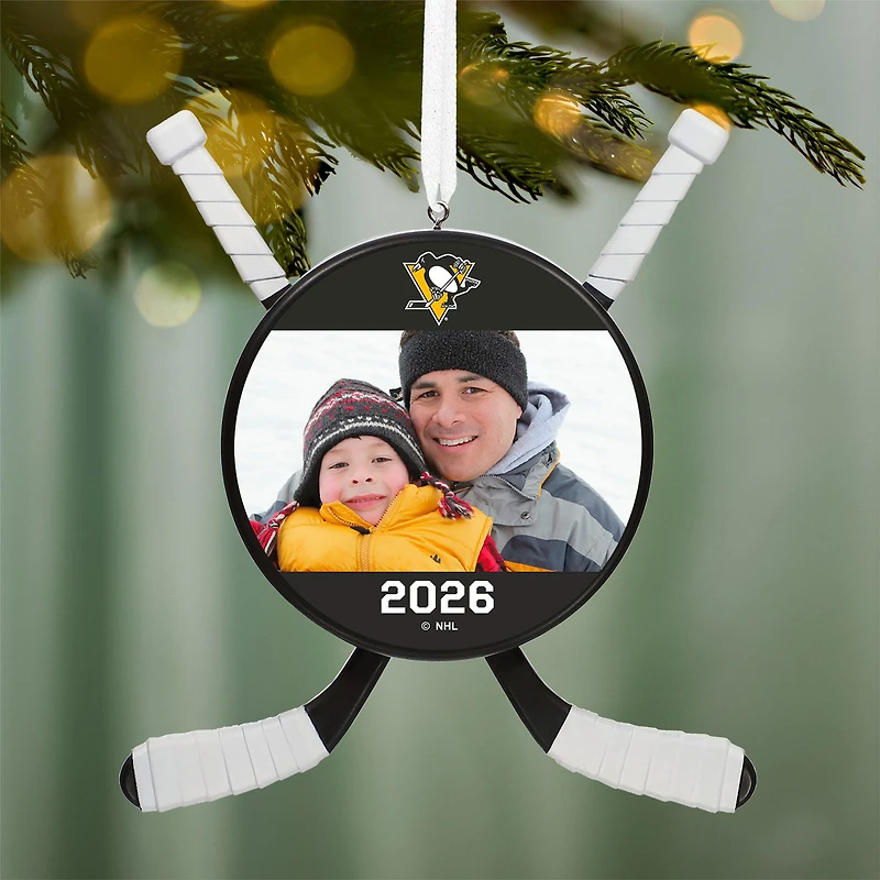 NHL Pittsburgh Penguins® Hockey Personalized Ornament, Custom Photo and Text for only USD 30.99 | Hallmark