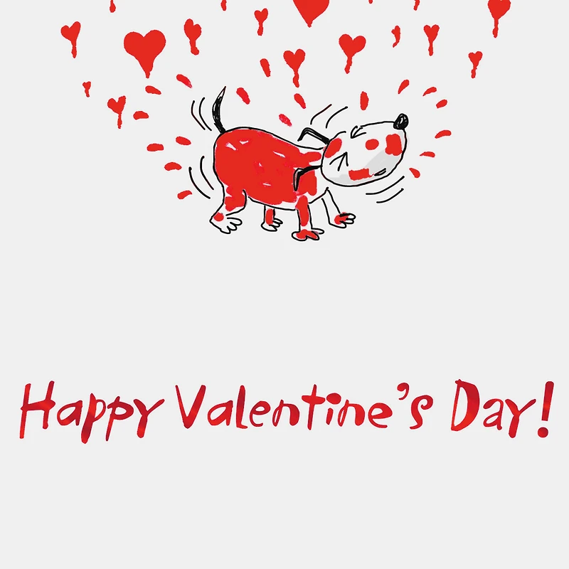 Cute Puppy Dog and Paint Happy Valentine's Day Card for only USD 2.00 | Hallmark