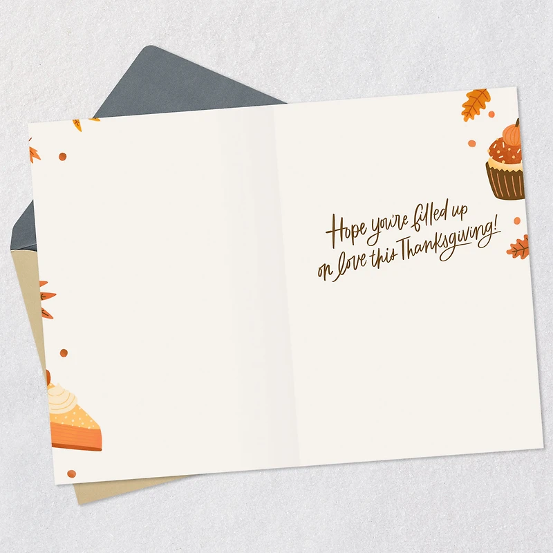 Filled Up on Love Thanksgiving Card for Grandson and Wife for only USD 2.99 | Hallmark