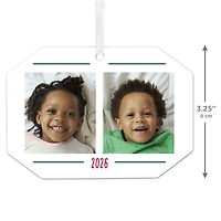 Two-Photo Metal Personalized Ornament, Custom Photo and Text for only USD 17.99 | Hallmark