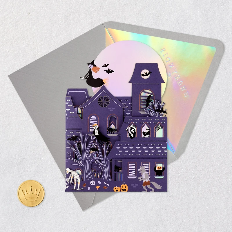 Fold-Out Haunted House Halloween Card for only USD 8.99 | Hallmark