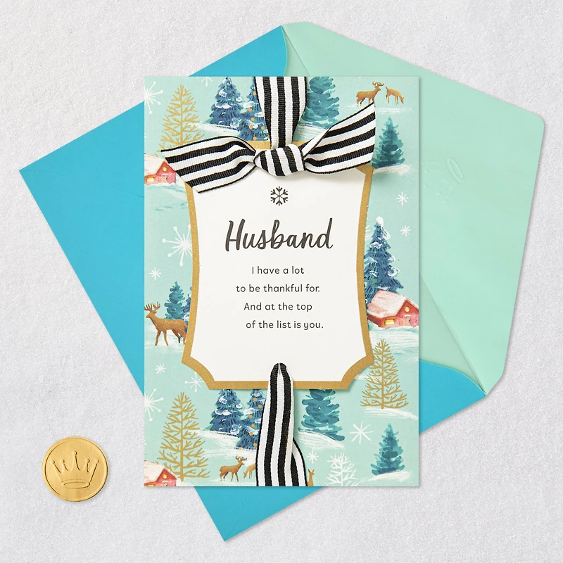 So Thankful for You Christmas Card for Husband for only USD 6.59 | Hallmark
