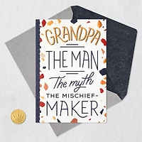 Man, Myth, Mischief-Maker Birthday Card for Grandpa for only USD 4.59 | Hallmark