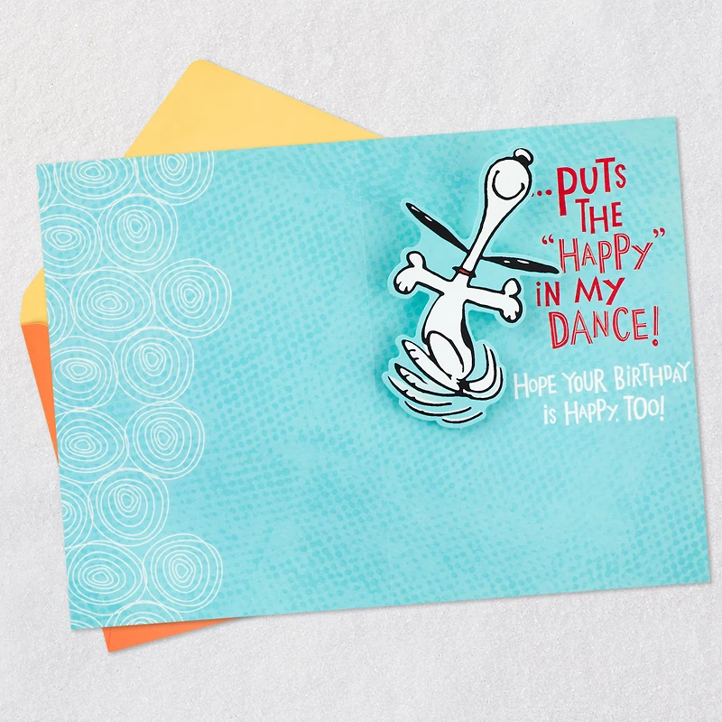 Peanuts® Snoopy Happy Dance Pop-Up Birthday Card for only USD 3.99 | Hallmark
