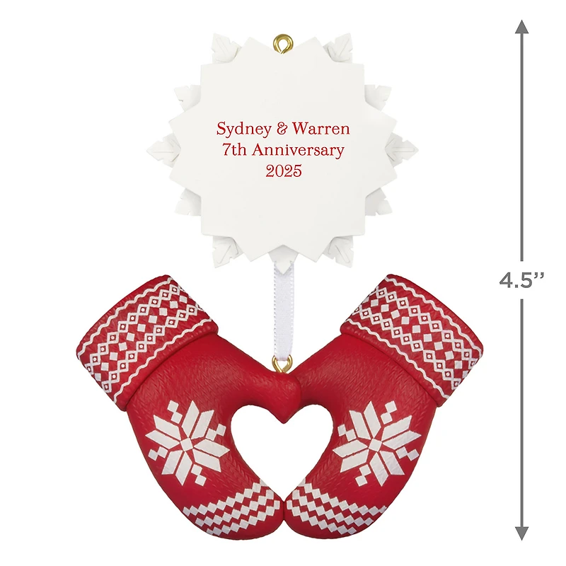 Merry Mittens Personalized Ornament