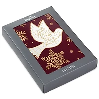 Dove of Peace on Burgundy Religious Boxed Christmas Cards, Pack of 16 for only USD 15.49 | Hallmark