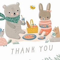 Bear and Bunny Picnic Blank Baby Thank You Notes, Pack of 10 for only USD 6.99 | Hallmark