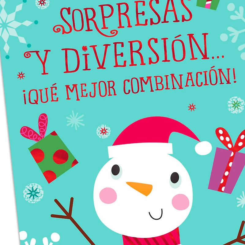 Presents, Surprises and Fun Spanish-Language Money Holder Christmas Card for only USD 1.99 | Hallmark