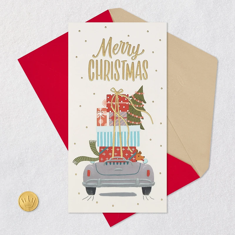 Merry and Bright Money Holder Christmas Card for only USD 4.99 | Hallmark