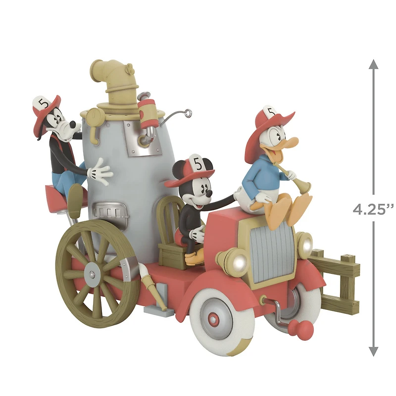 Disney Mickey and Friends Firefighting Friends 2025 Ornament With Light, Sound and Motion for only USD 61.99 | Hallmark