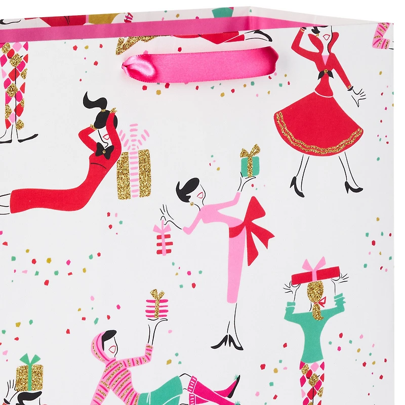 13" Retro Party Gals on White Large Holiday Gift Bag for only USD 4.99 | Hallmark