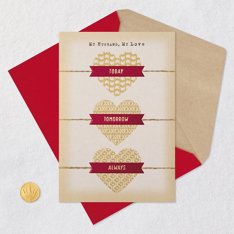Love You Today, Tomorrow and Always Sweetest Day Card for Husband for only USD 4.59 | Hallmark