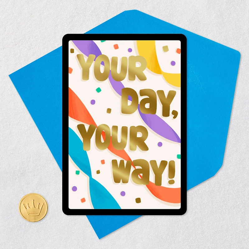 Your Day, Your Way Venmo Birthday Card for only USD 4.99 | Hallmark