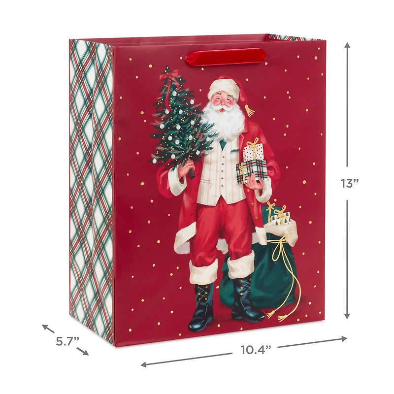 13" Santa With Tree and Presents Large Christmas Gift Bag for only USD 4.99 | Hallmark