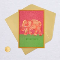 Blessings Paisley Elephant Blank Card for only USD 4.99 | Hallmark
