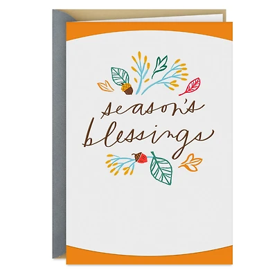 Season's Blessings Thanksgiving Card for only USD 3.99 | Hallmark