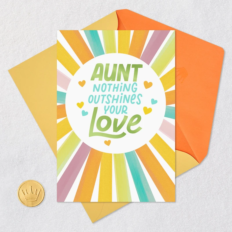 Nothing Outshines Your Love Mother's Day Card for Aunt for only USD 3.59 | Hallmark